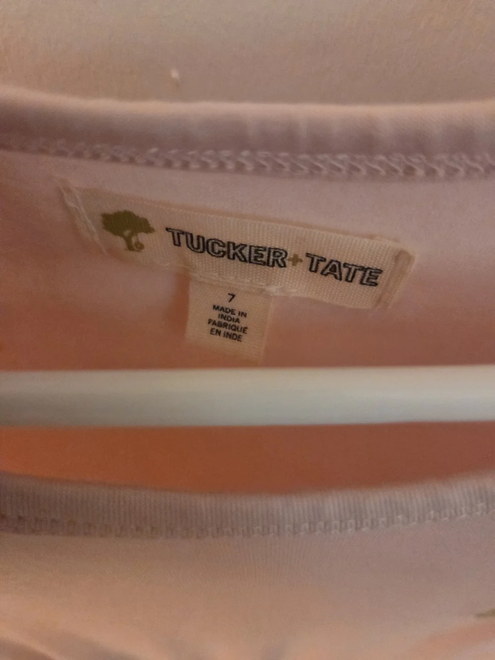 Tucker + Tate Pink Long-Sleeve Tulle Dress with Gold Heart Accent